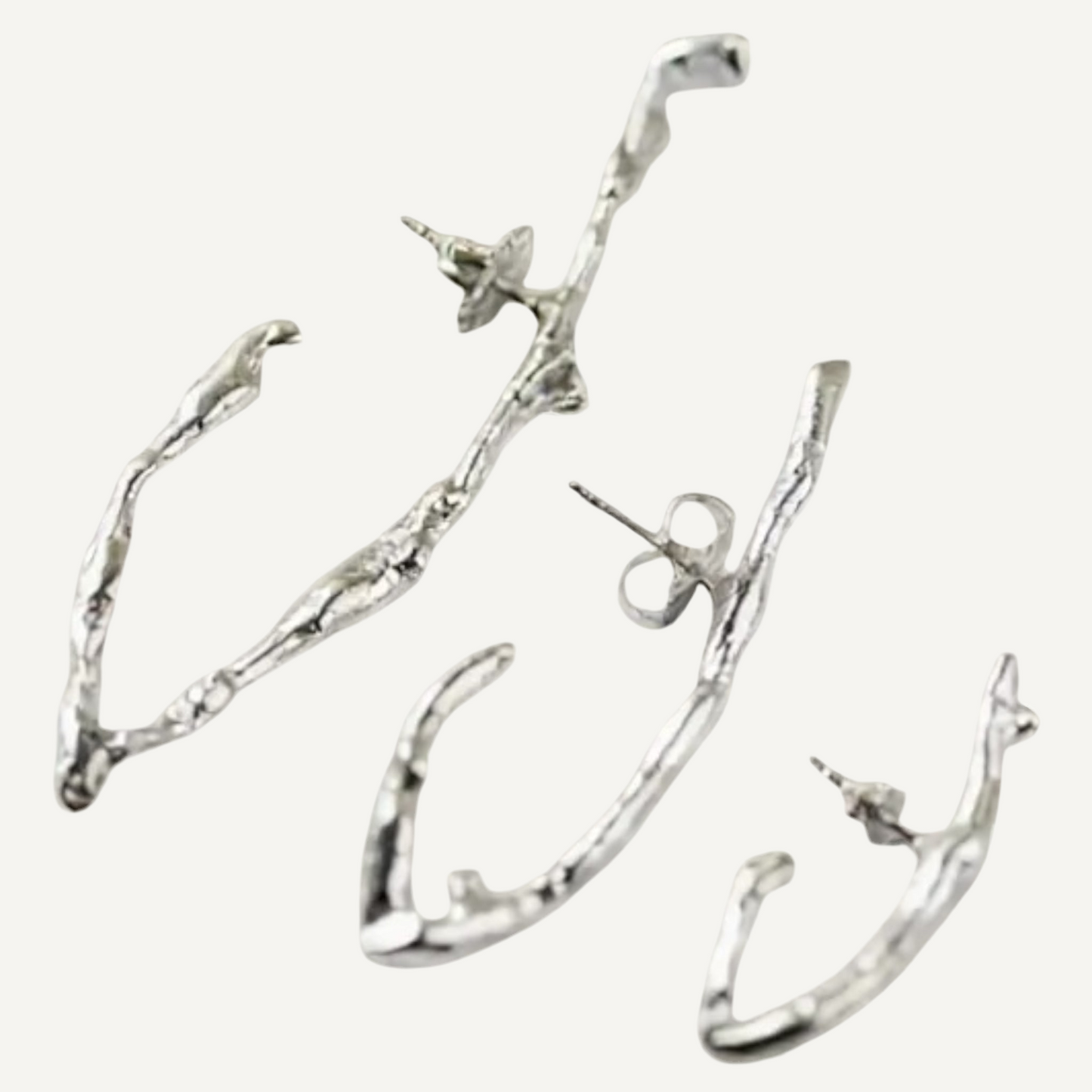 Sterling Silver Arch Earrings