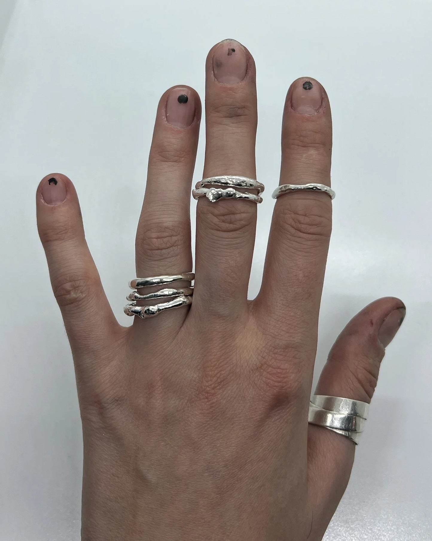 Textured Cast Bit Stacking Ring