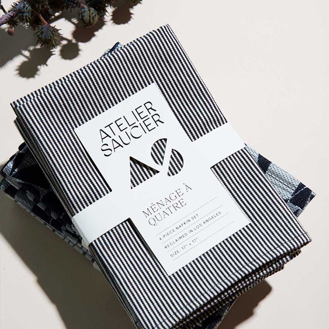 Hickory Stripe Napkins | Set of 4