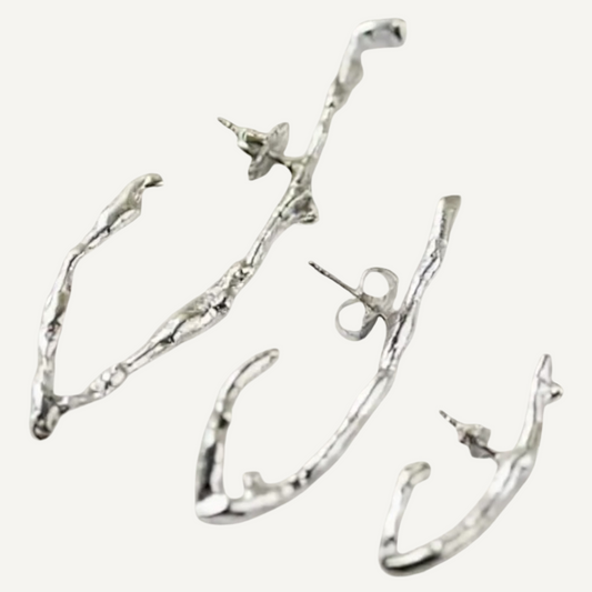 Sterling Silver Arch Earrings
